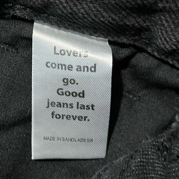 PacSun Black Straight Dad Jeans Timeless Style Size 25 - Picture 4 of 11